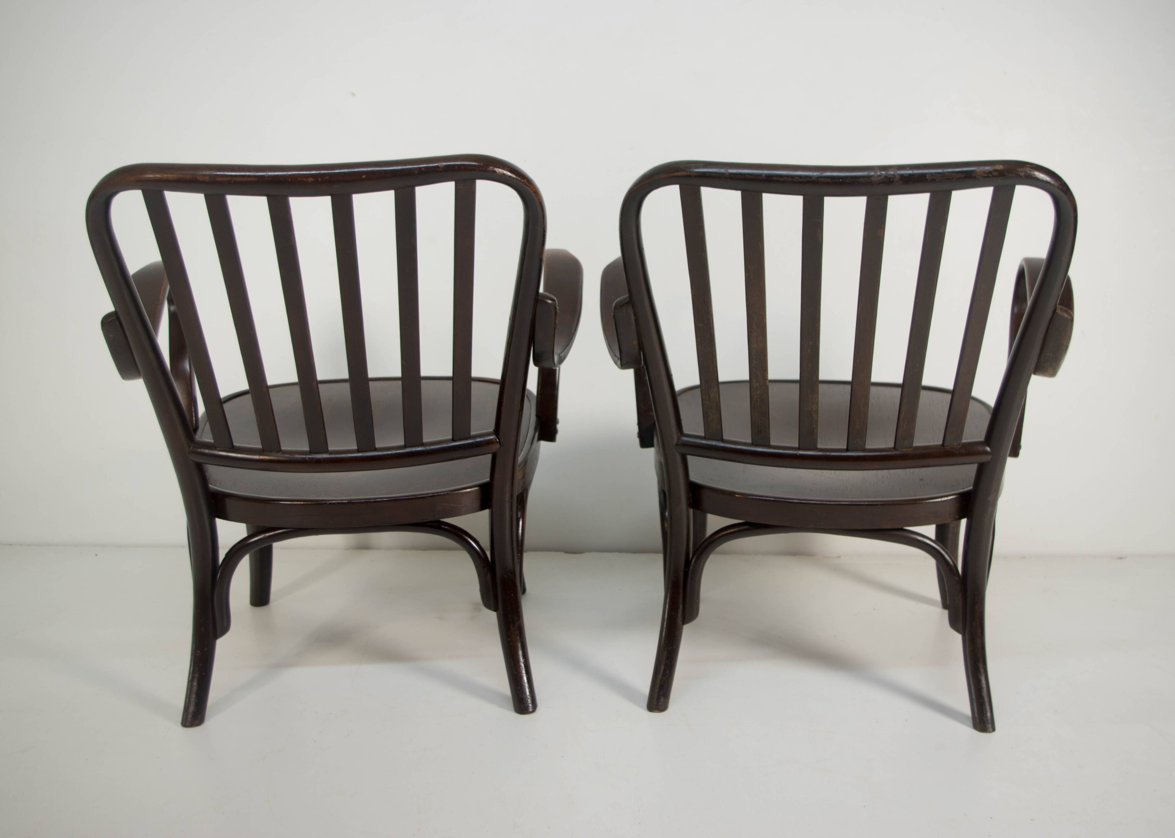 Paire de fauteuils n°752 par Josef Frank pour Thonet, 1930