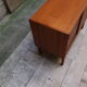 Two-door teak storage unit from the 1960s