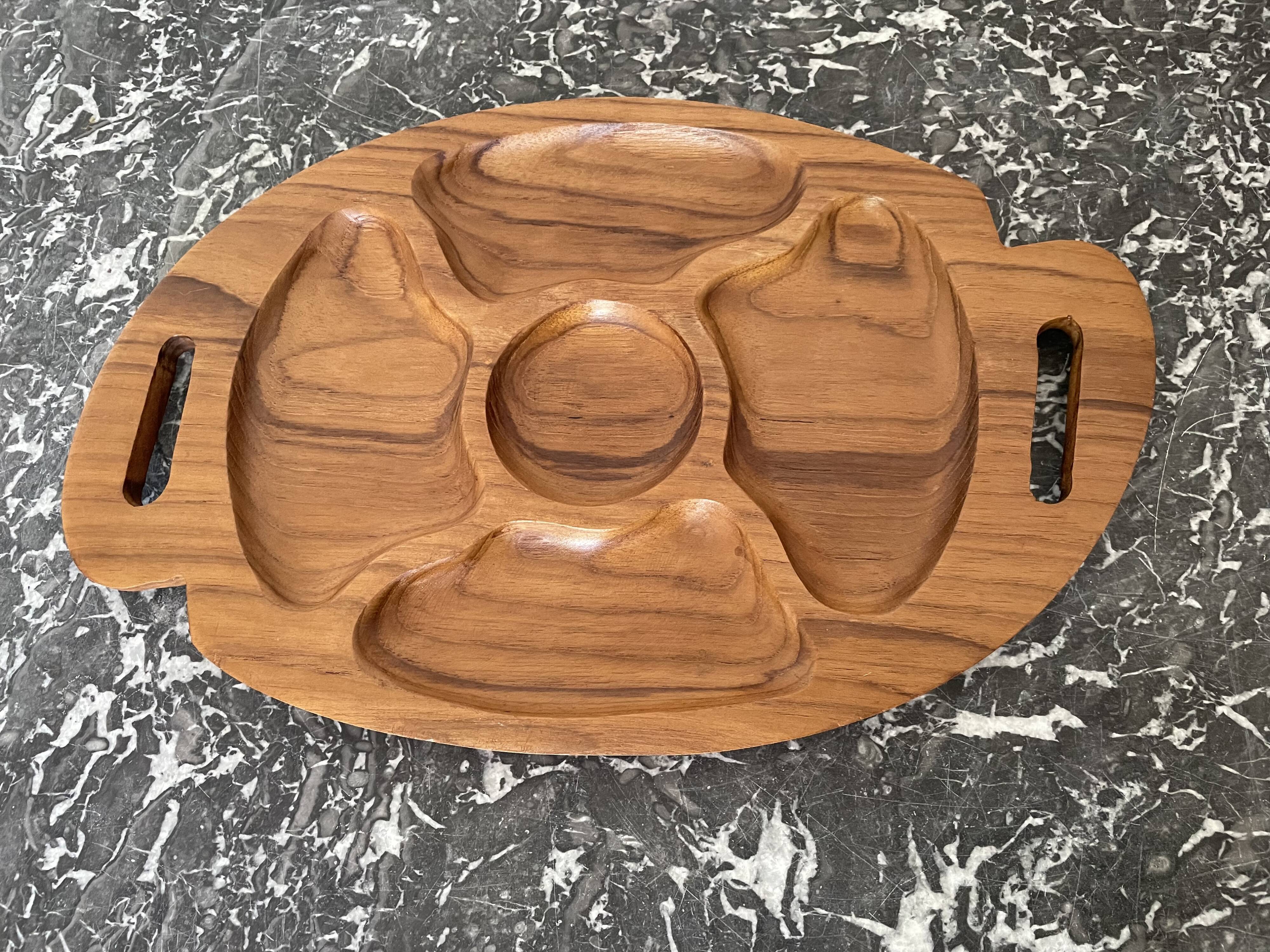 Vintage teak dish