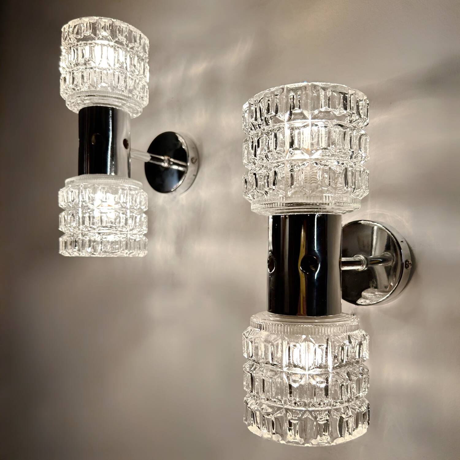 70s design wall lights (X2)