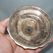 Two-branch silver-plated candle holder from the early twentieth century.