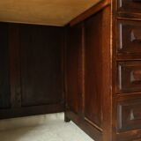 Vintage oak pedestal desk