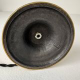 Vintage brass and opaline table lamp