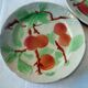 Lot 5 assiettes a dessert anciennes barbotine st clement decor peaches