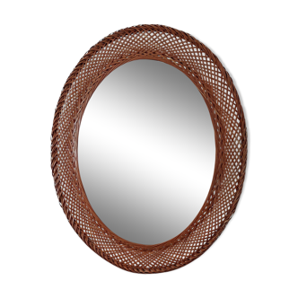 Miroir en bambou