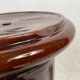 Complete in brown-toned enamelled ceramic, planter on its column