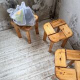 Set of 6 Olof Ottelin stools, Finland 1950.