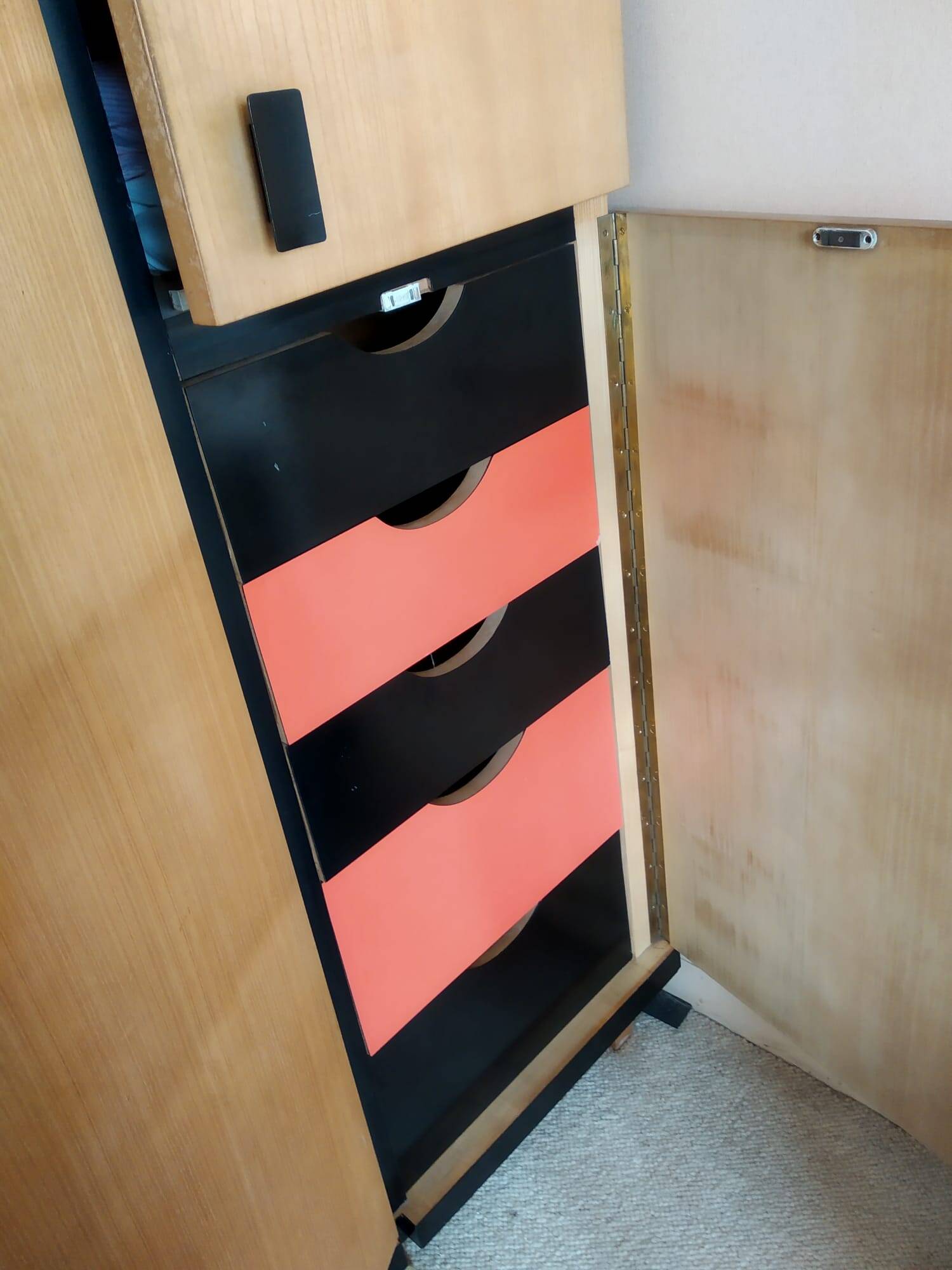 60s architect-designed wardrobe-dressing (unique piece of furniture)