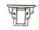 Art Deco wall coat rack in hammered wrought iron - 1930s/40s