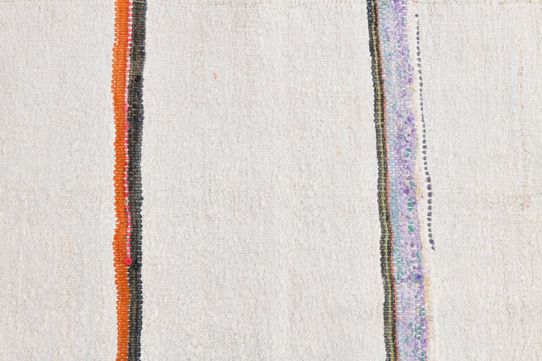 2x5 Natural White Turkish Vintage Runner Rug, 72x169Cm