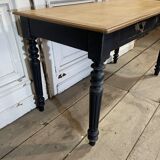 Desk 2 drawers patinated