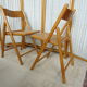 Pair of canned folding chairs