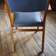 Paire de fauteuils bridge gris