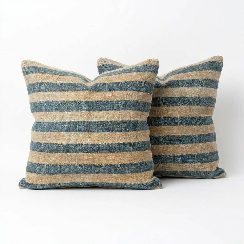 Set of 2 vintage kilim cushion covers 41x41 cm