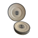 6 dessert plates and old earthenware dish, KG Lunéville