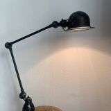 Vintage 1960s Jielde 2-arm lamp, original matte black - 100 cm
