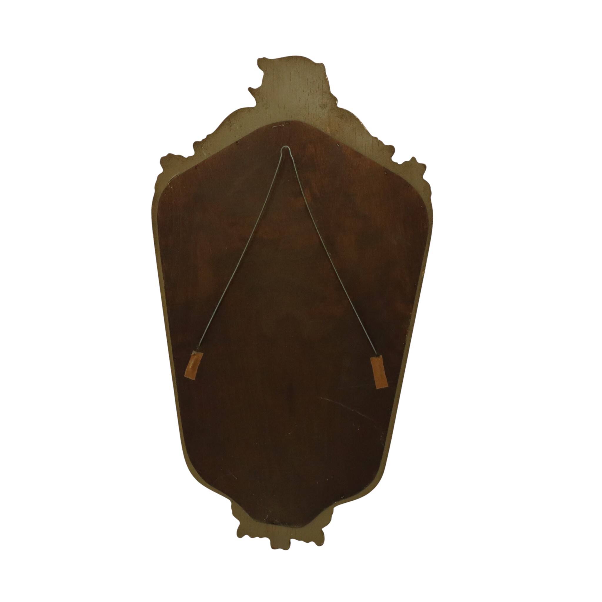 Mid Century Gold Leaf Mirror Classic Deknudt Fifties