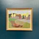 Original Swedish Oil on Panel – “Trees and Fields” by Carl‑Einar Andersson (1925–1975) – 1959 – Vintage & Framed – 53 × 44.5cm (20.9"×17.5")