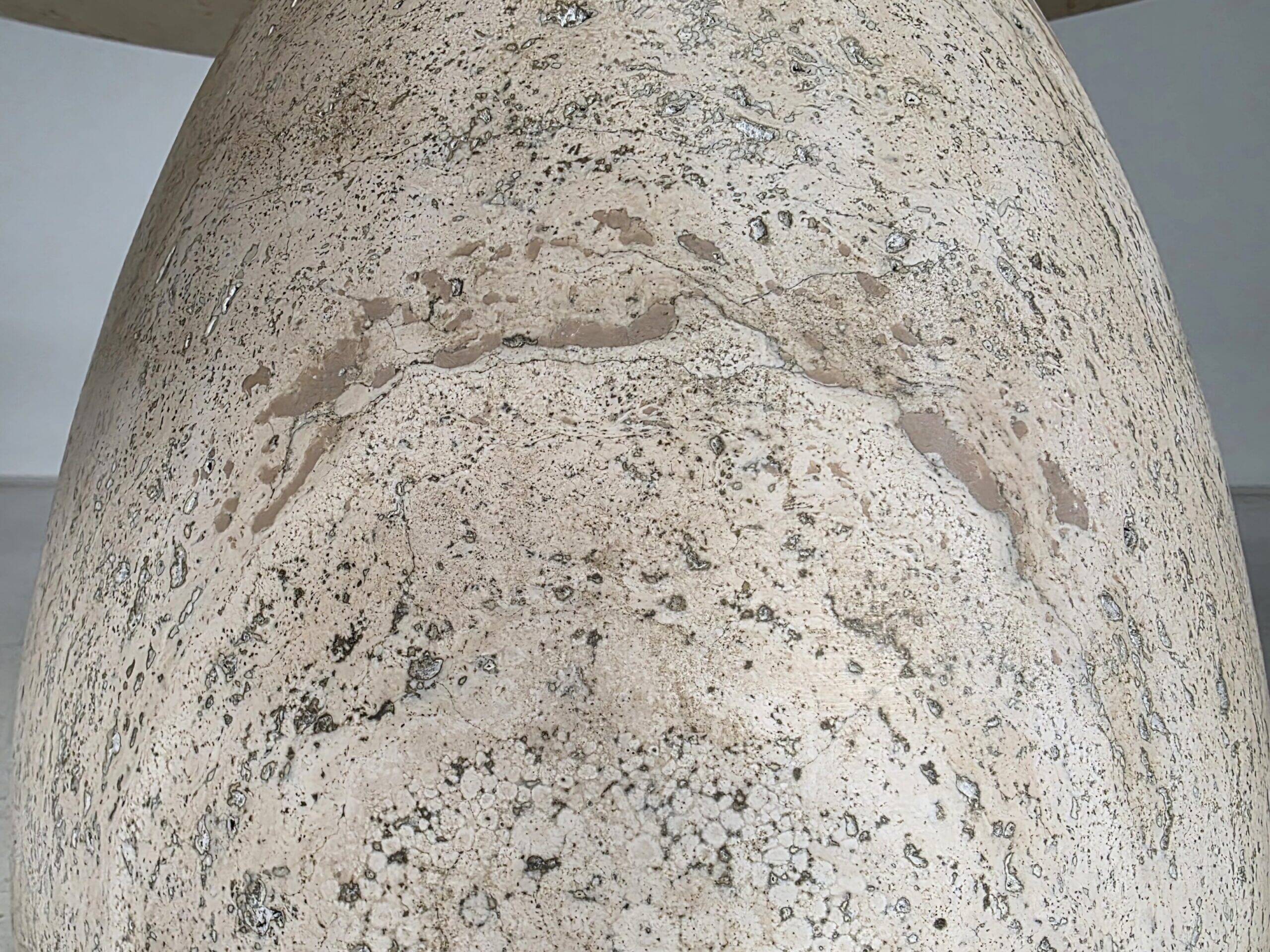 Peter Draenert Finale "1790" travertine coffee table, Germany, 1970s