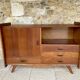Oak storage unit, splayed legs circa 1950s