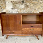 Oak storage unit, splayed legs circa 1950s