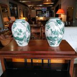 Pair of large vase earthenware Malicorne Tessier