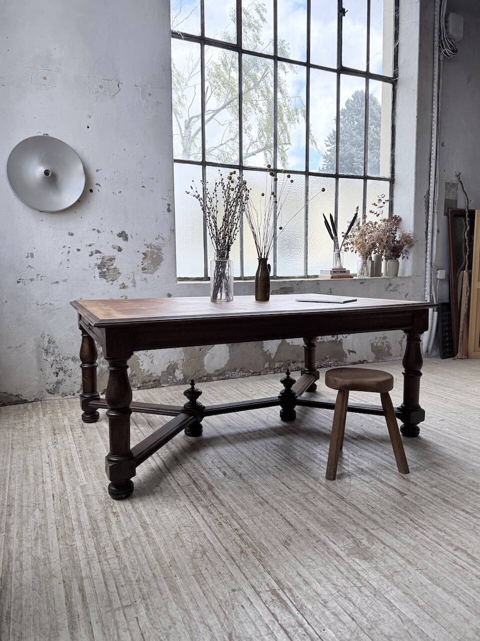 Oak table in Louis XIV style 1900