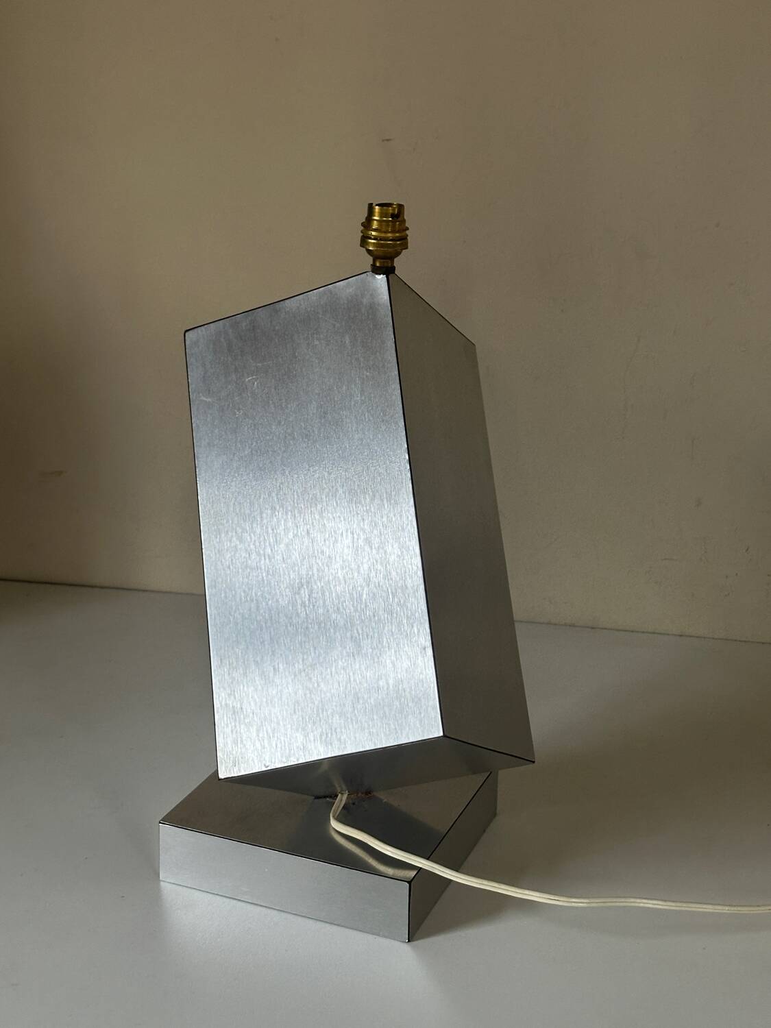 Vintage geometric lamp, 1970s design