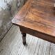 Table de ferme ou table de drapier noyer massif 1900