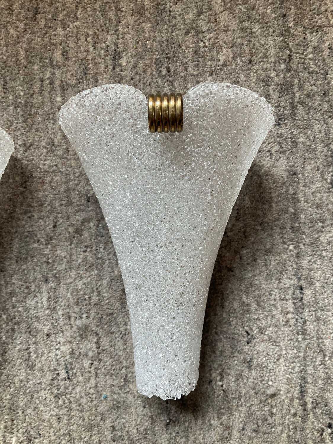 Pair of vintage wall lamps from the 60s in Perspex