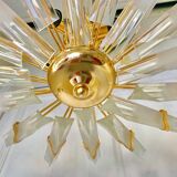 Chandelier glass Venini Tiedri 70s