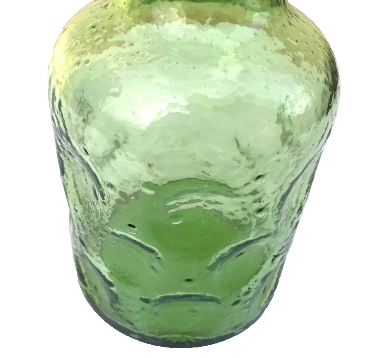 1970s Bubble glass and coloured orangeade jug