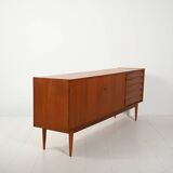 Scandinavian sideboard with tile-style drawers from the 1950s