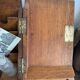 Small wooden mail storage unit