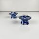 Set of 2 blue and white porcelain candlesticks, 20th century.