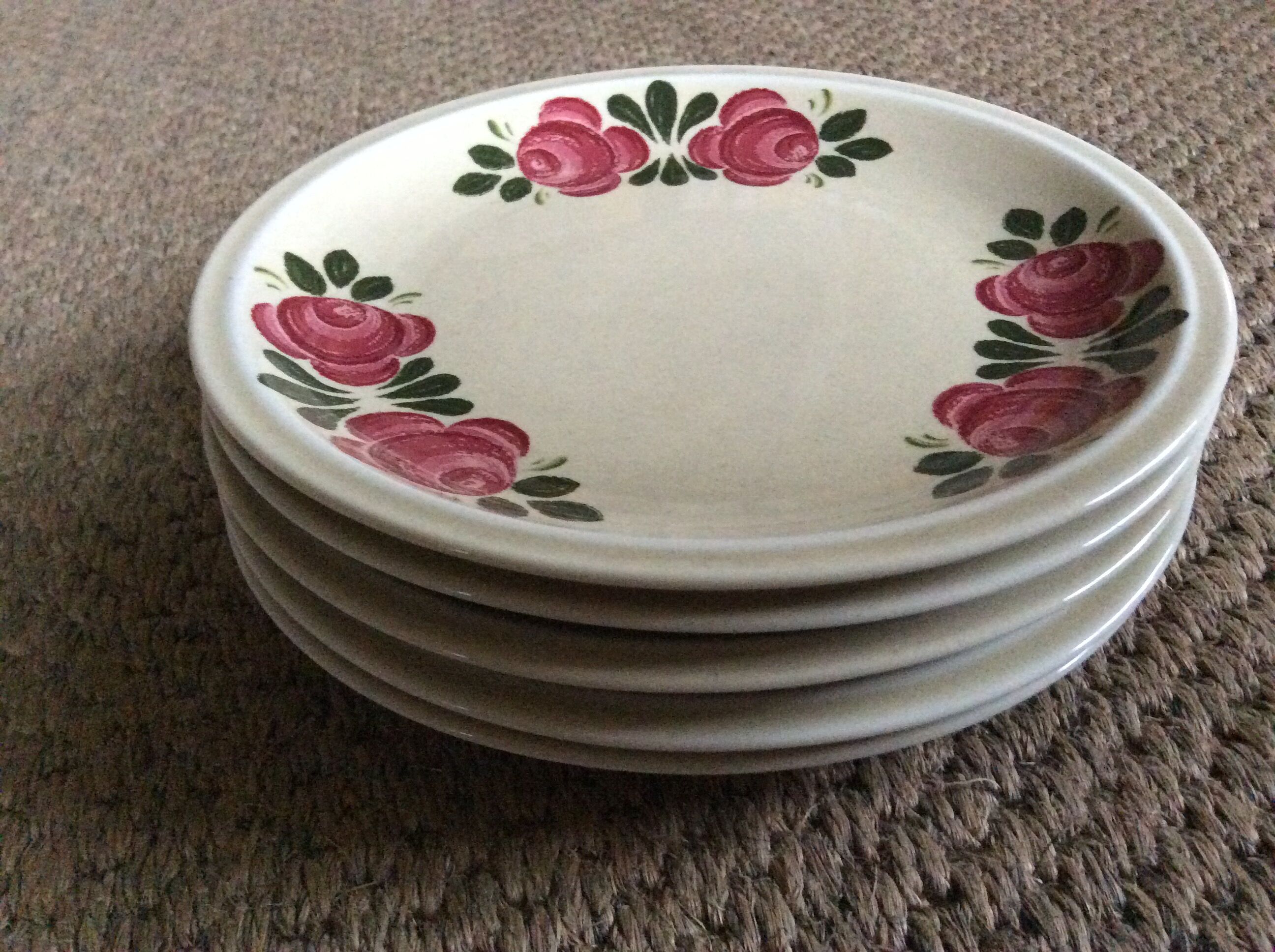 Série de 5 assiettes à dessert