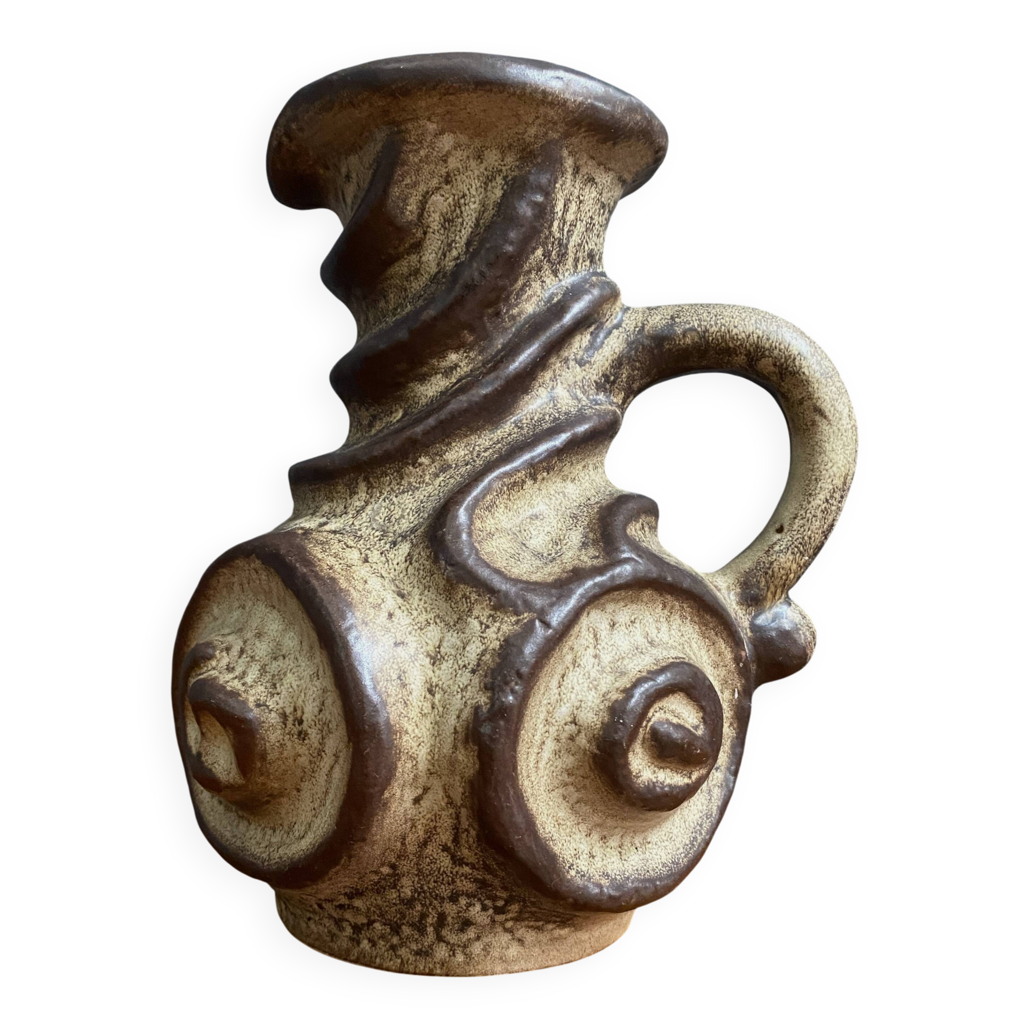 Brutalist West Germany vase by Carsten Tonnieshof model 6034-25