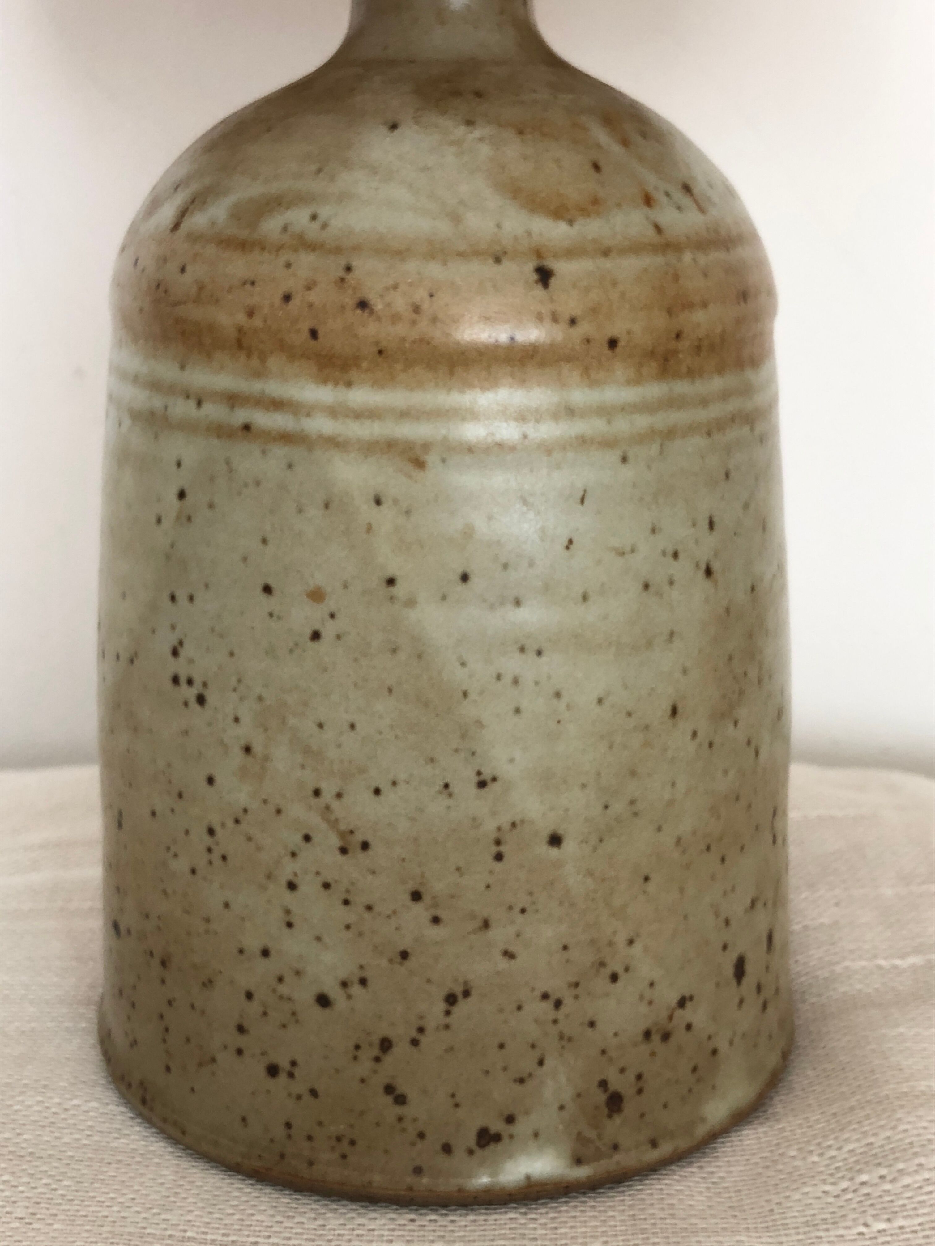 Ceramic lamp signed Blanot