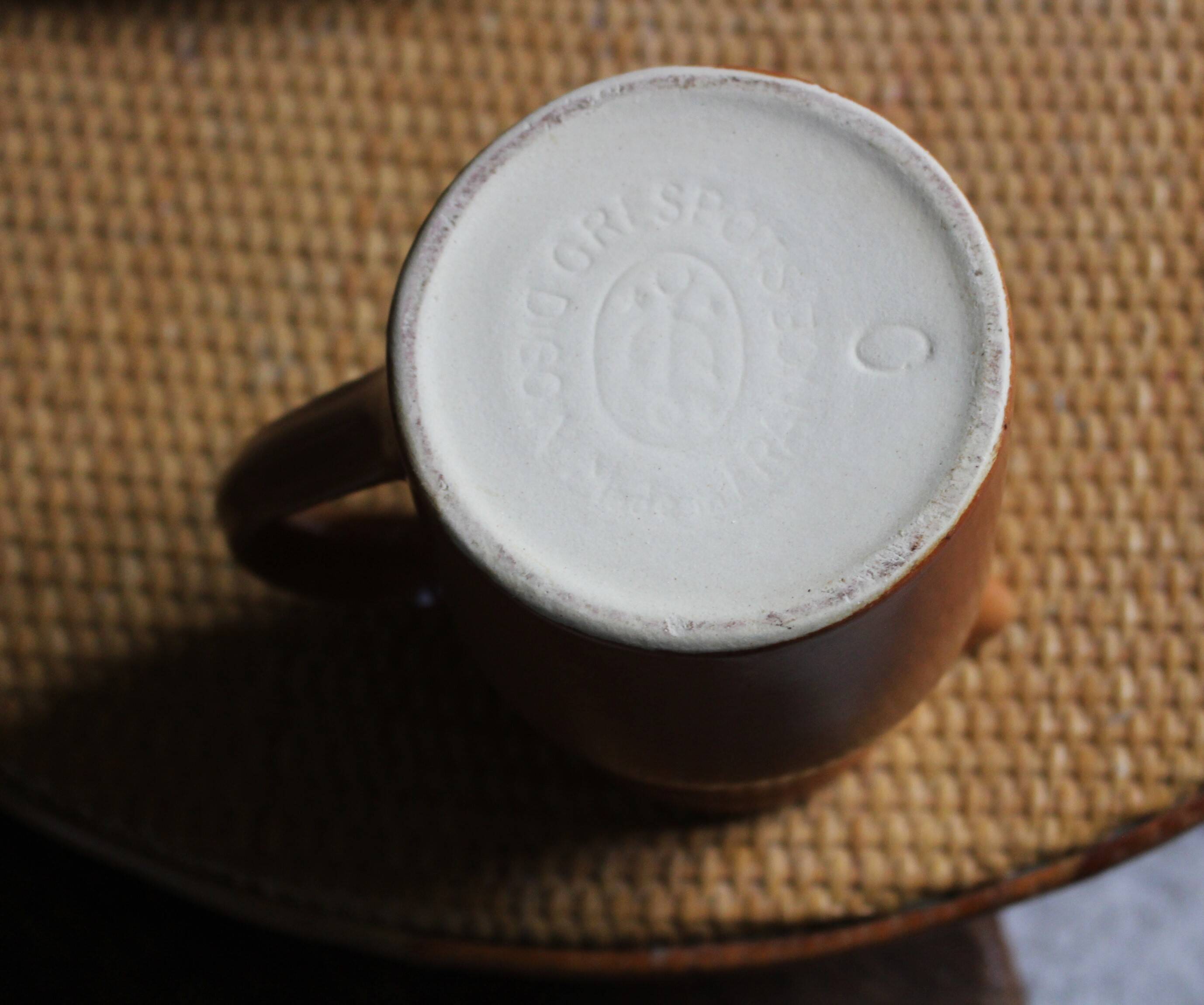 Digoin pitcher in vintage stoneware