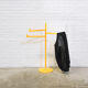 Vintage plastic yellow gedy towel rack makio hasuike