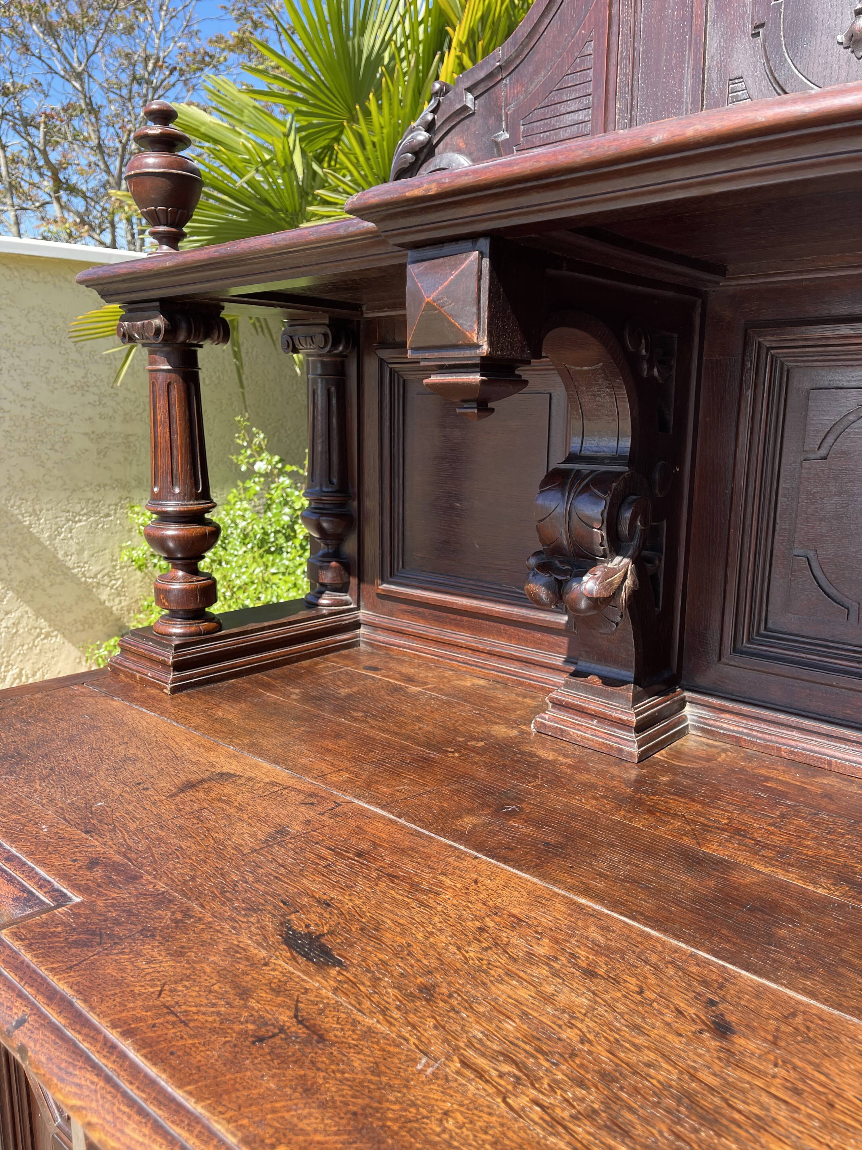 Hunting Buffet in Oak Renaissance Style