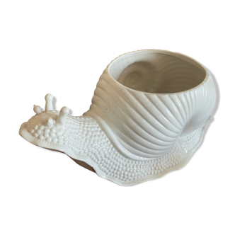 Cache pot escargot en céramique