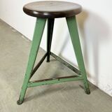 Tabouret d'Atelier Industriel Vert, 1960s