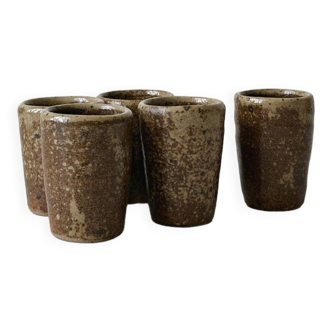 Small shooters in pyrite stoneware