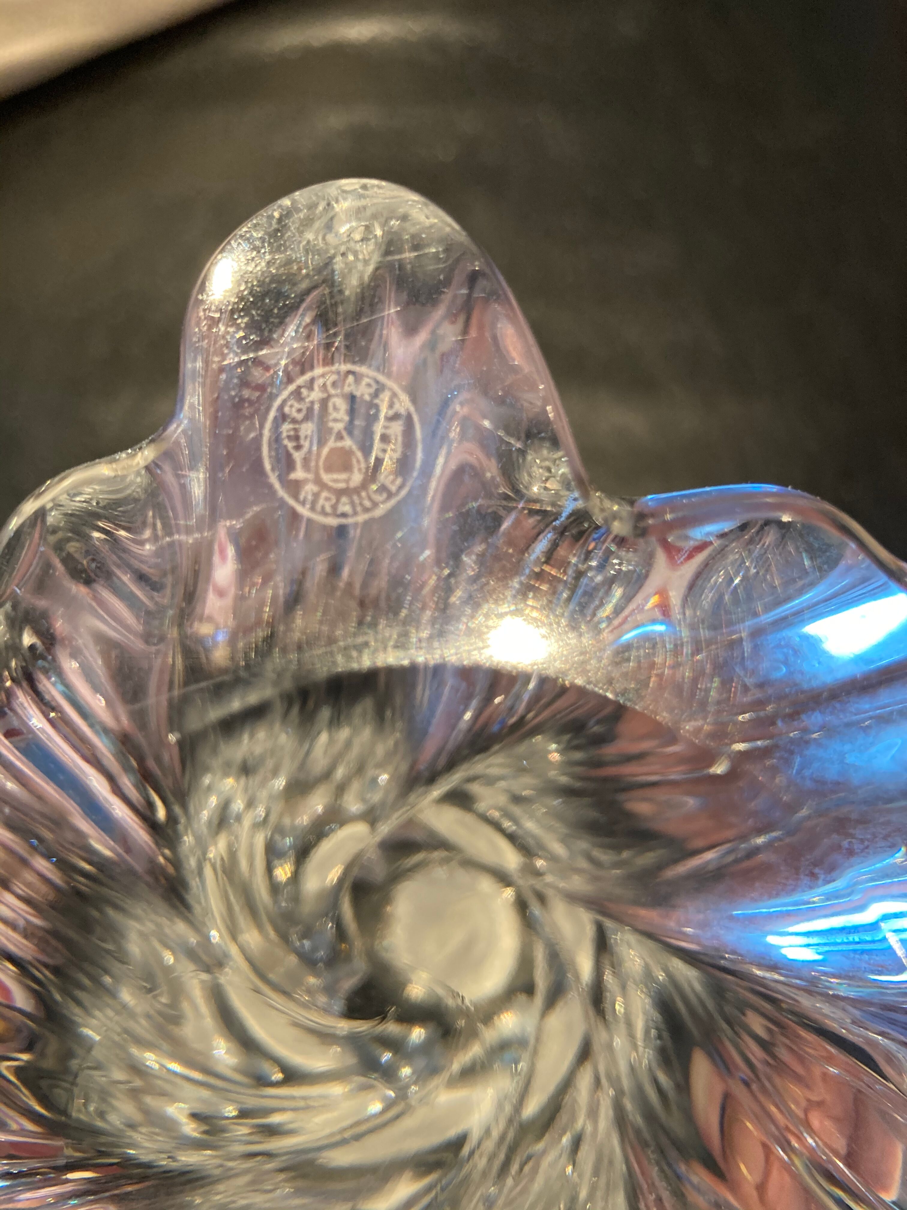 Baccarat crystal lamp foot