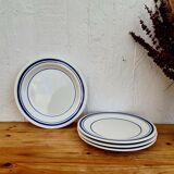 Set of 4 vintage Italian flat plates