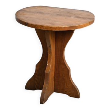 Table murale en bois massif, Alpes françaises, vers 1970
