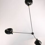Spider wall light with three fixed arms