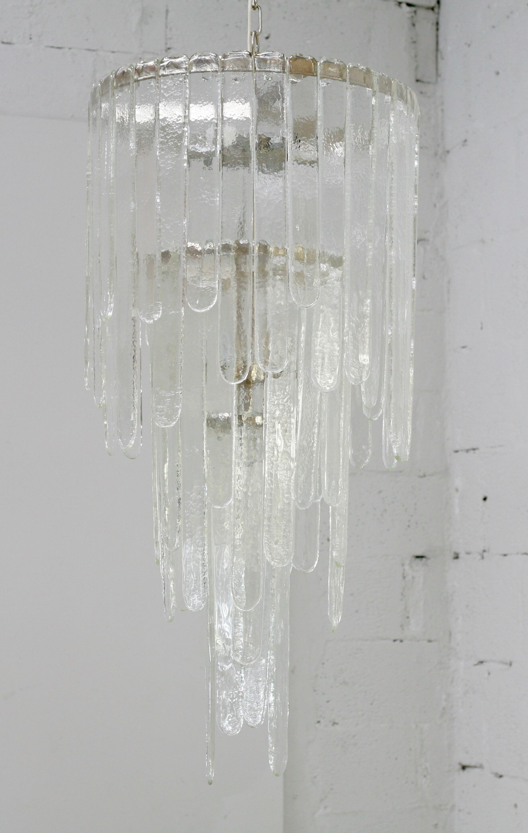 Chandelier by Carlo Nason, edited by Mazzega, Murano, Italy, circa 1970