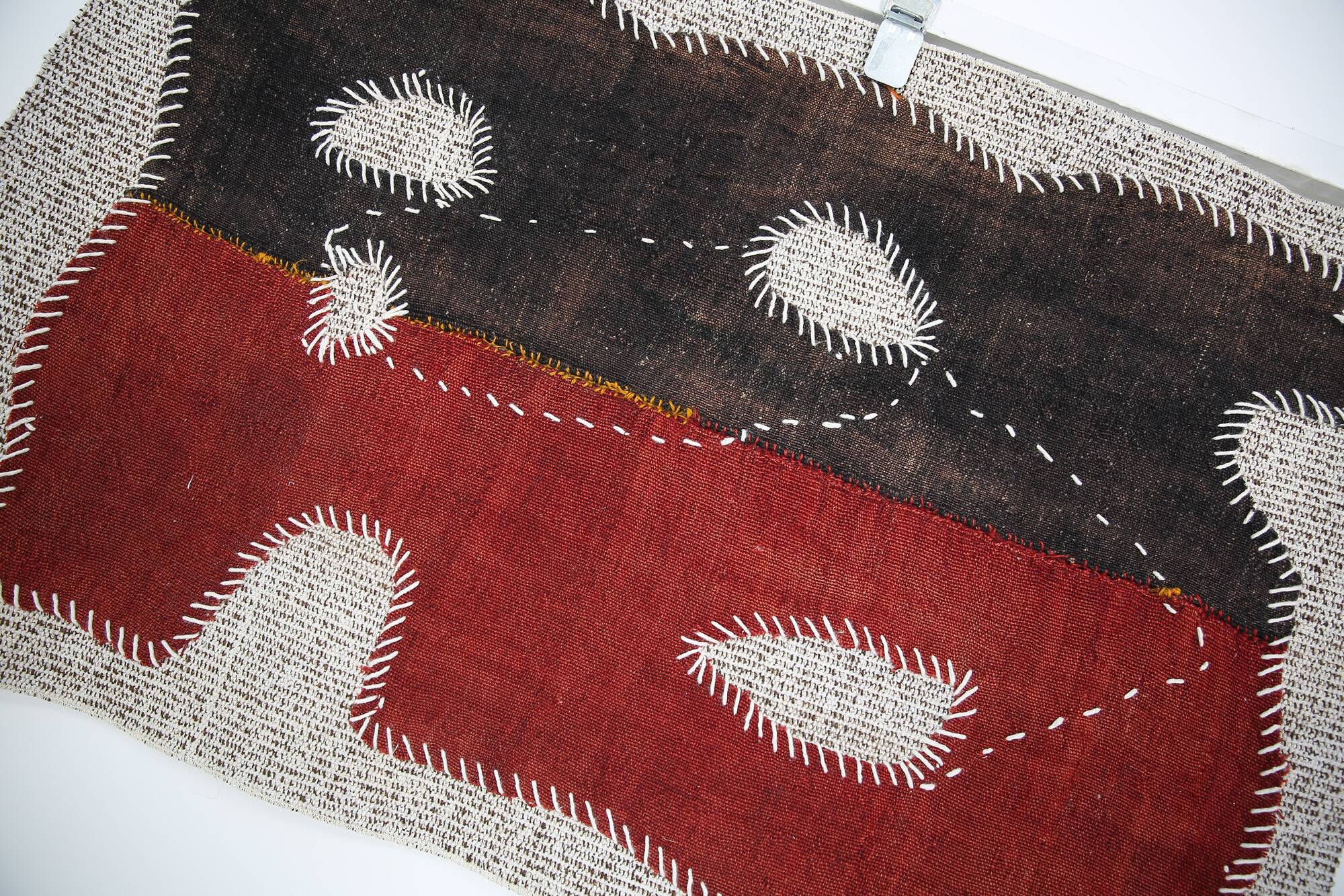 Vintage Wall Hanging Rug, Boho Woven Tapestry, Wall Art, 64x104 Cm
